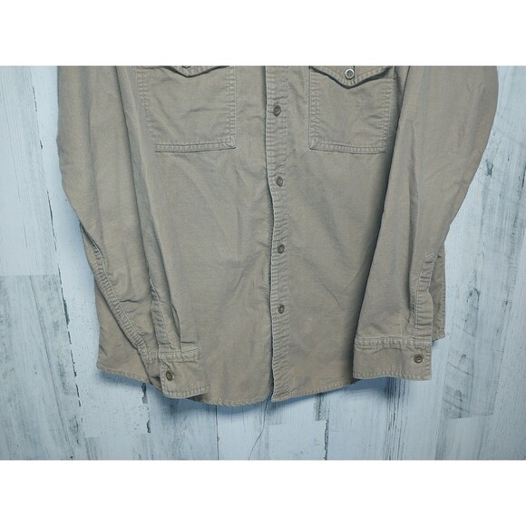 GAP Men's Medium Brushed Cotton Button Up Long Sleeve Shirt - Picture 2 of 6